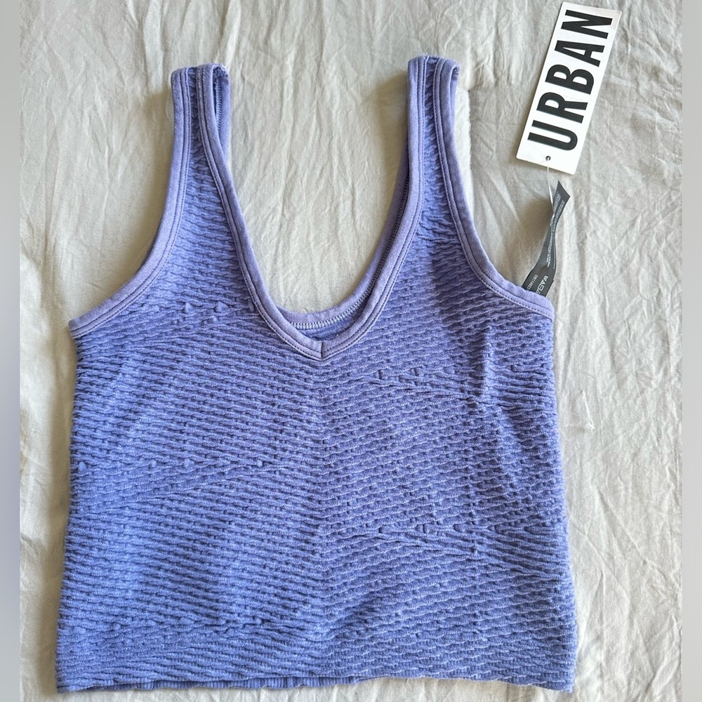 Urban Outfitters Purple Textured Tank Top